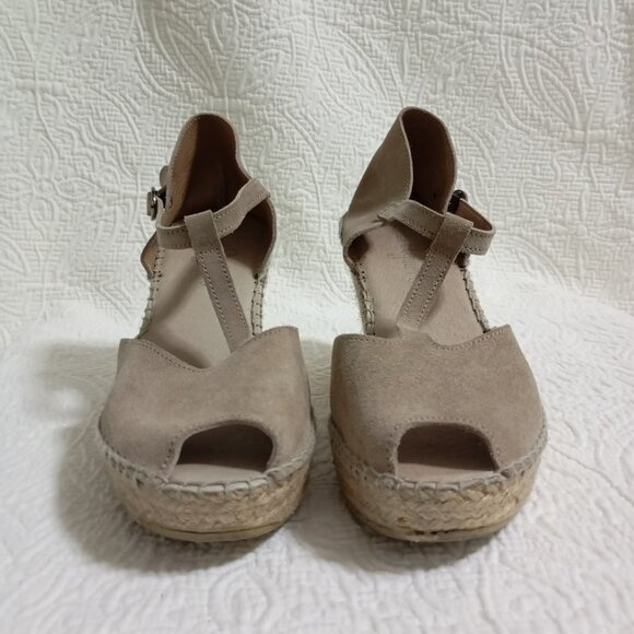 Juncal Aguirre Women’s Shoes Sandals Platform Size 39 Beige - Picture 1 of 8